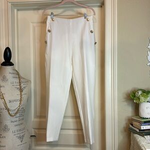 Zara Beautiful & Classy Cream Sailor Style dress pants
